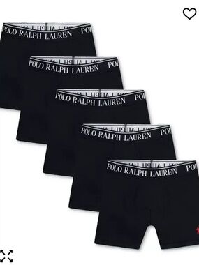 Polo Ralph Lauren Boys' Stretch Boxer Briefs, 5-Pack, Size Medium, NWT
